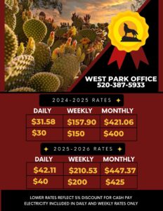 Rates: Coyote Howls West - Coyote Howls RV Parks